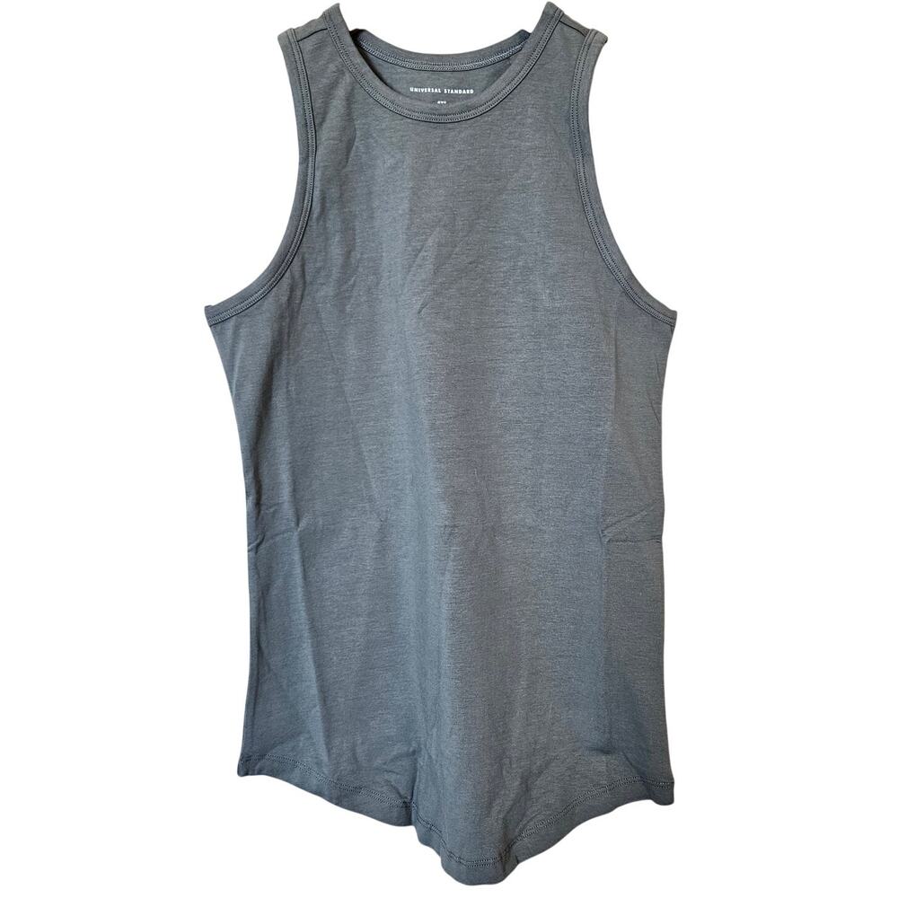 Universal Standard Cai High Neck Tank Top Sedona Sage Women's Size 0 Casual